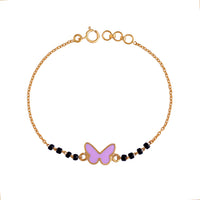 Cute Butterfly BlackbeadsBracelet