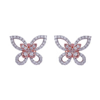 Diamond Butterfly Earrings