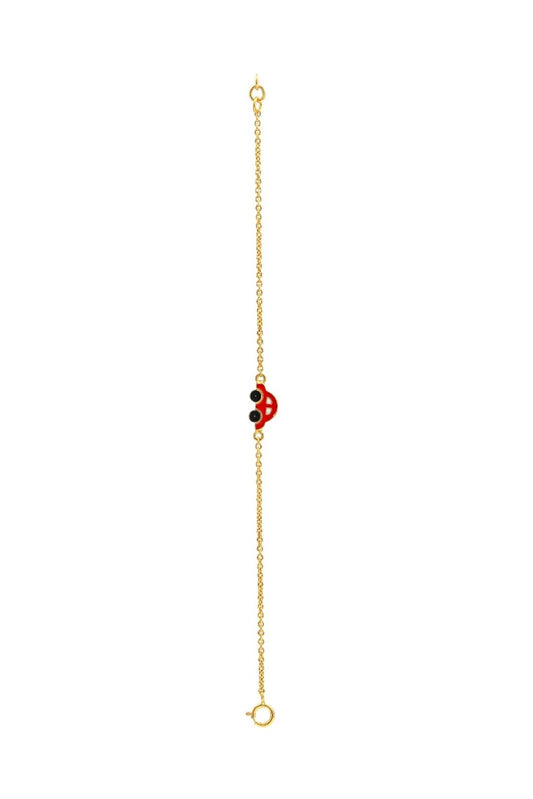 Red Car Kids Gold Bracelet - Arista Jewels