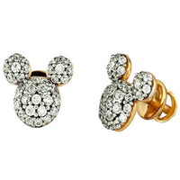 Mickey Kids Gold Earrings