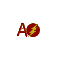 Letter A With Super Hero Symbol in Silver