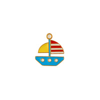 Ship Silver Brooch for Kids