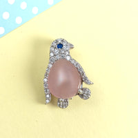 Penguin Silver Brooch for Kids