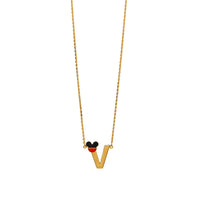Personalised Initial With Mickey Kids Chain