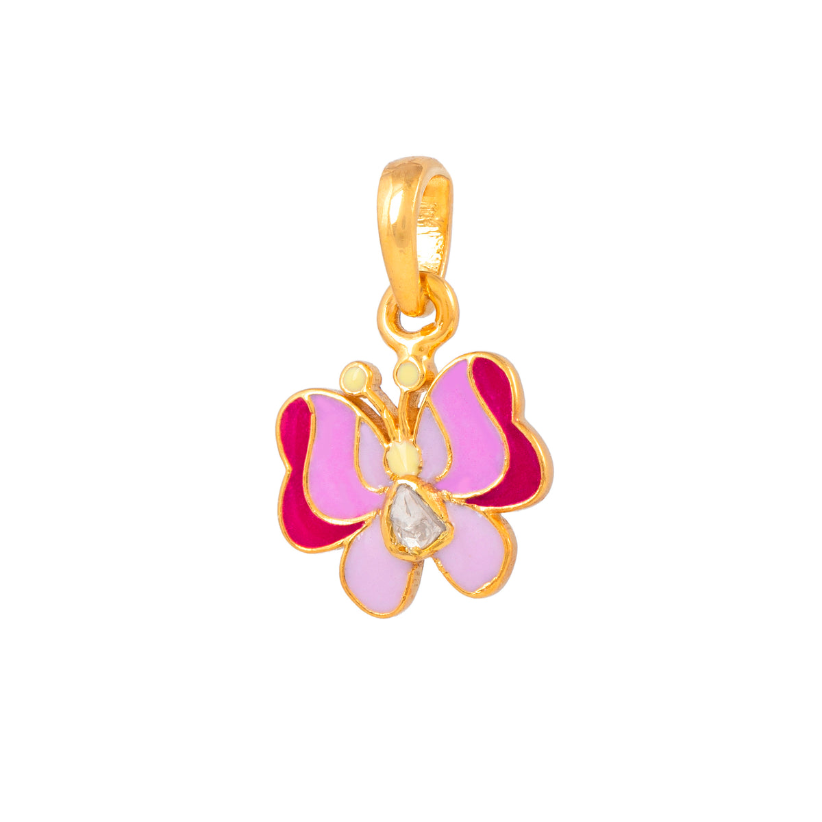 Butterfly polkie pendant - Arista Jewels