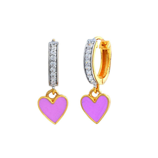Purple Heart Kids Gold Bali - Arista Jewels