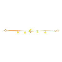 Moon Teddy Charm Bracelet