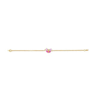 Pink Butterfly Kids Gold Bracelet