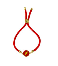 Lightning Push Pull Silver Rakhi