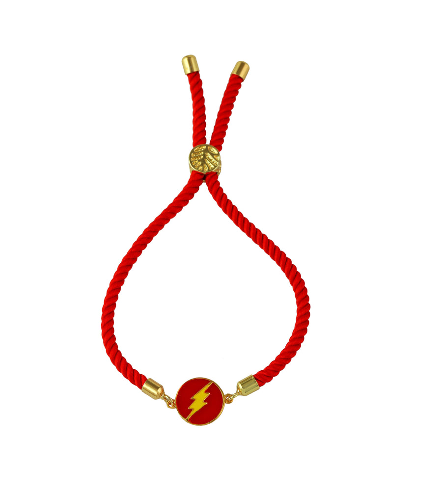 Lightning Push Pull Silver Rakhi