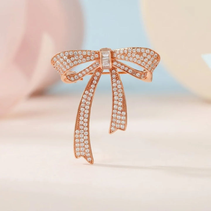 Silver Ribbon Silver Brooch for Kids — Main Hero