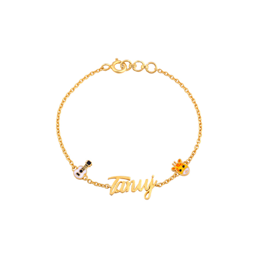 Guitar Giraffee letter Tanuj Bracelet - Arista Jewels