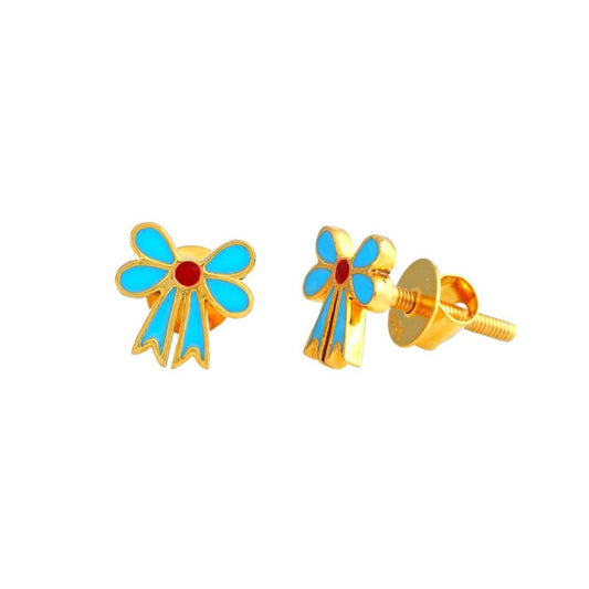 Blue Ribbon Kids GoldEarrings - Arista Jewels