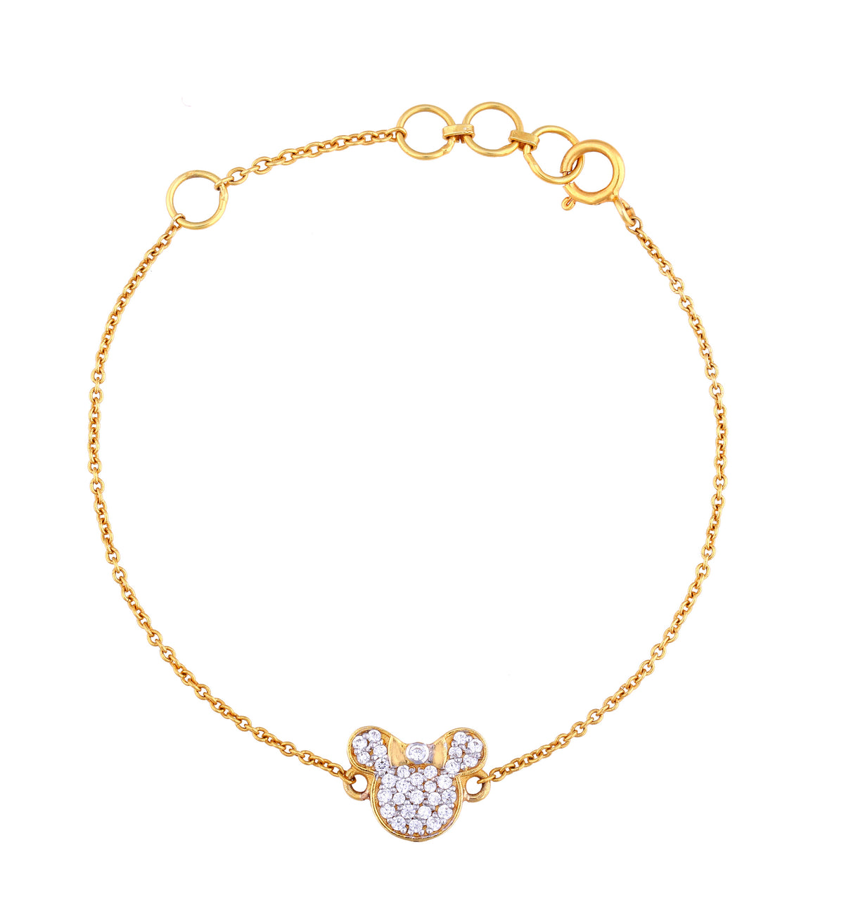 Little  Mickey Mouse Diamonds Bracelet - Arista Jewels