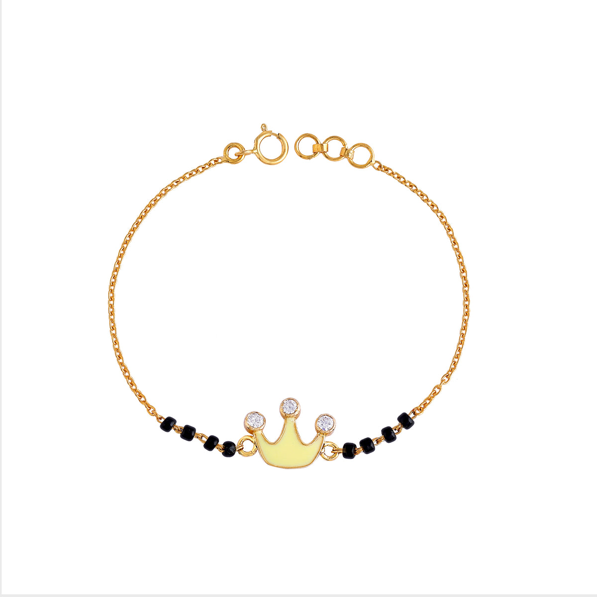 Crown Blackbeads Bracelet - Arista Jewels