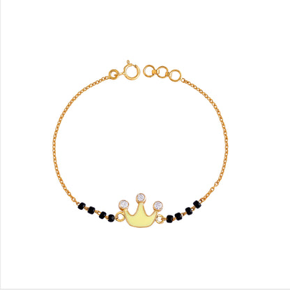 Crown Blackbeads Bracelet - Arista Jewels