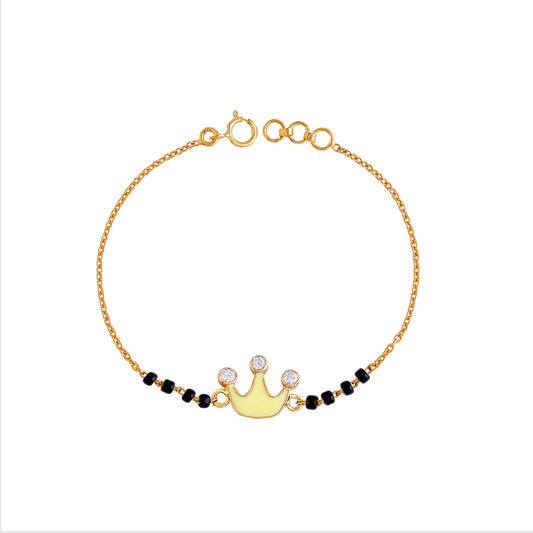 Crown Blackbeads Bracelet - Arista Jewels