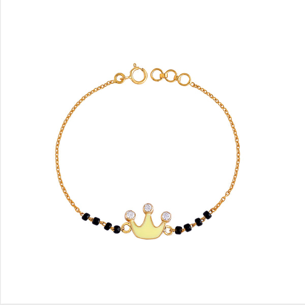 Crown Blackbeads Bracelet - Arista Jewels