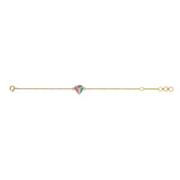 Colourful Diamonds Kids Gold Bracelet