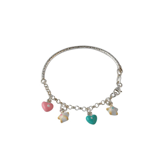 Star And Heart Charm Bracelet - Arista Jewels