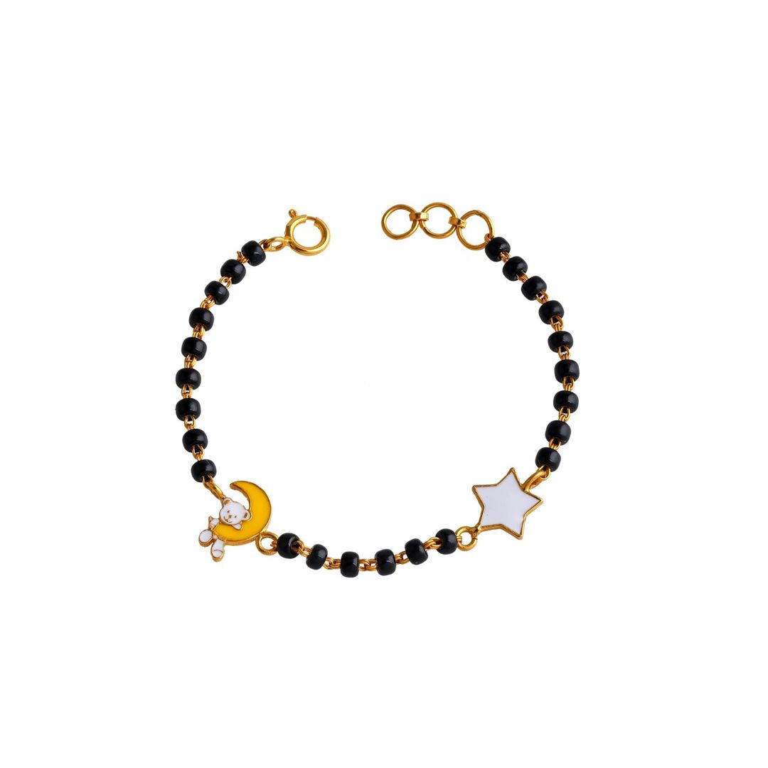 Silver Teddy moon with star kids Nazariya-Pair in Silver