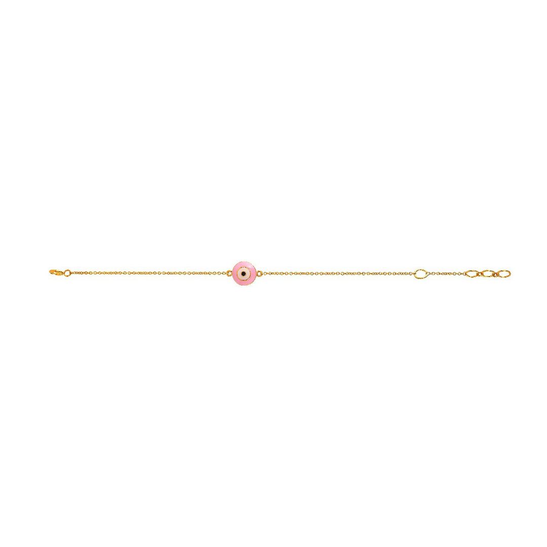 Pink Evil Eye Bracelet - Arista Jewels
