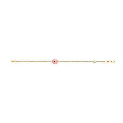 Pink Evil Eye Bracelet - Arista Jewels