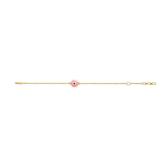 Pink Evil Eye Bracelet - Arista Jewels