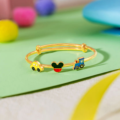 Car Mickey Train Silver Kada – Fun Ride Adventure - Arista Jewels