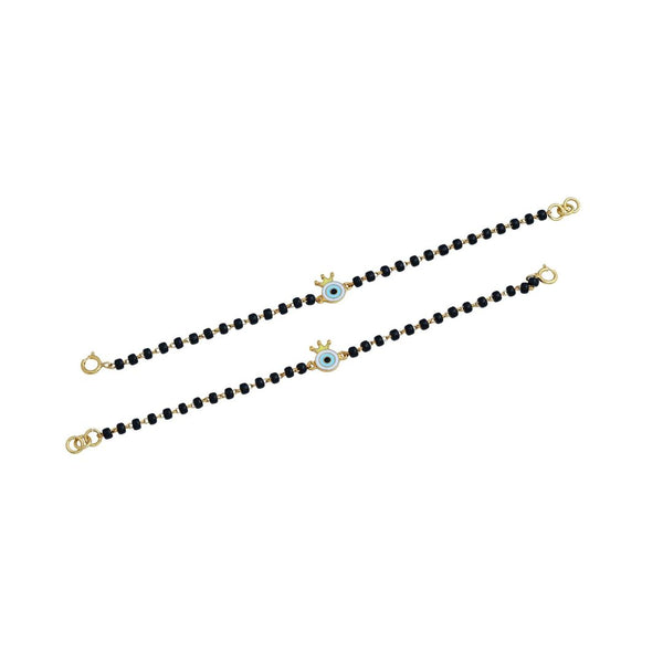 Evil Eye with Crown Kids Gold Nazariya - Arista Jewels