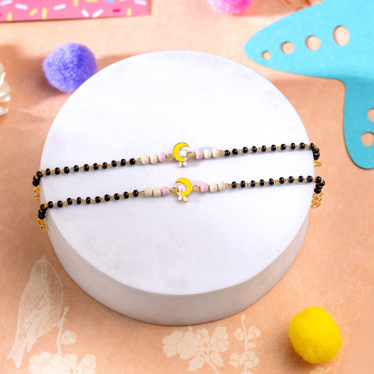Cuddle Me Moon Nazariya – Silver Gold Plated - Arista Jewels