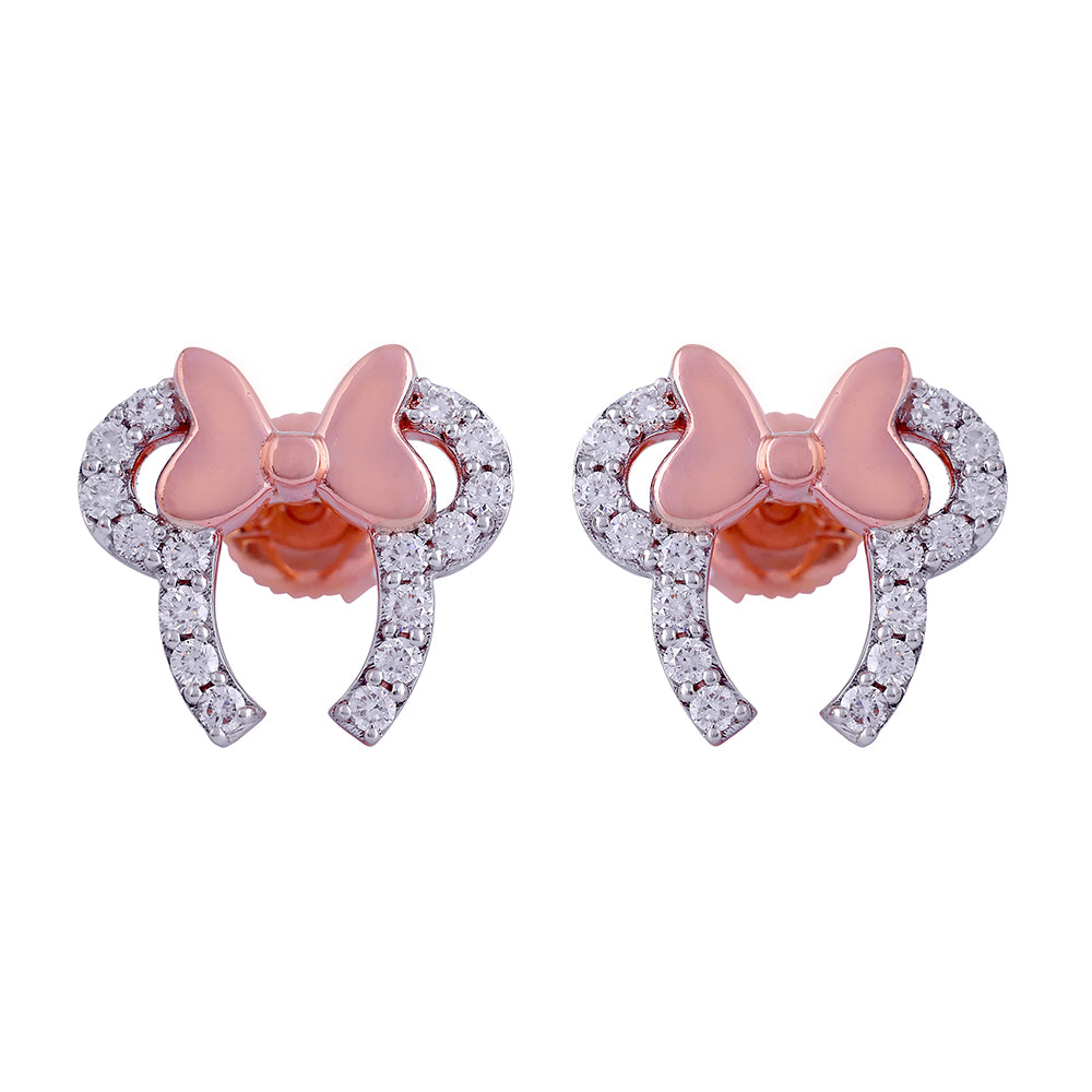 Minnie Bow Diamond Earrings - Arista Jewels