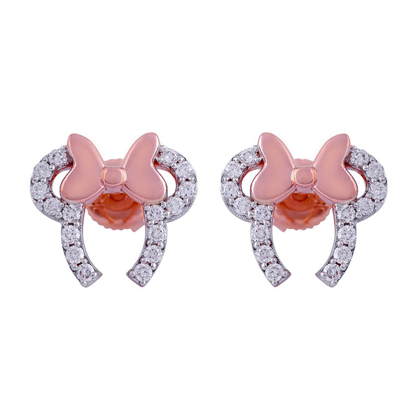 Minnie Bow Diamond Earrings - Arista Jewels