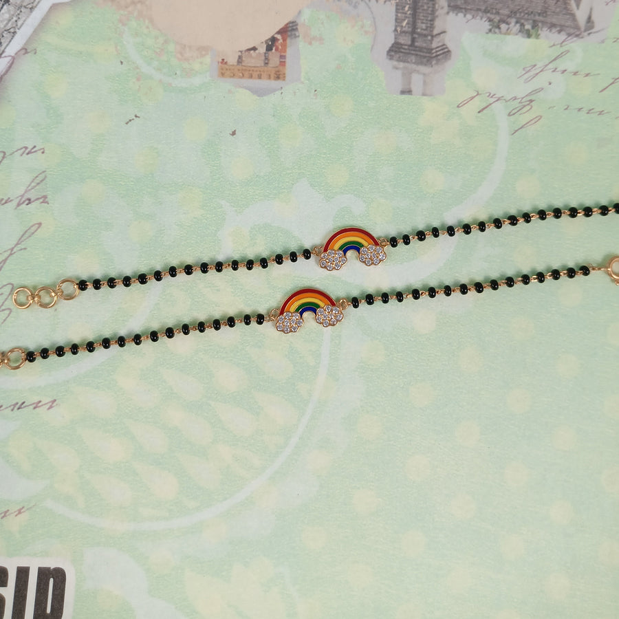 Colourful Rainbow Nazariya-Pair - Arista Jewels
