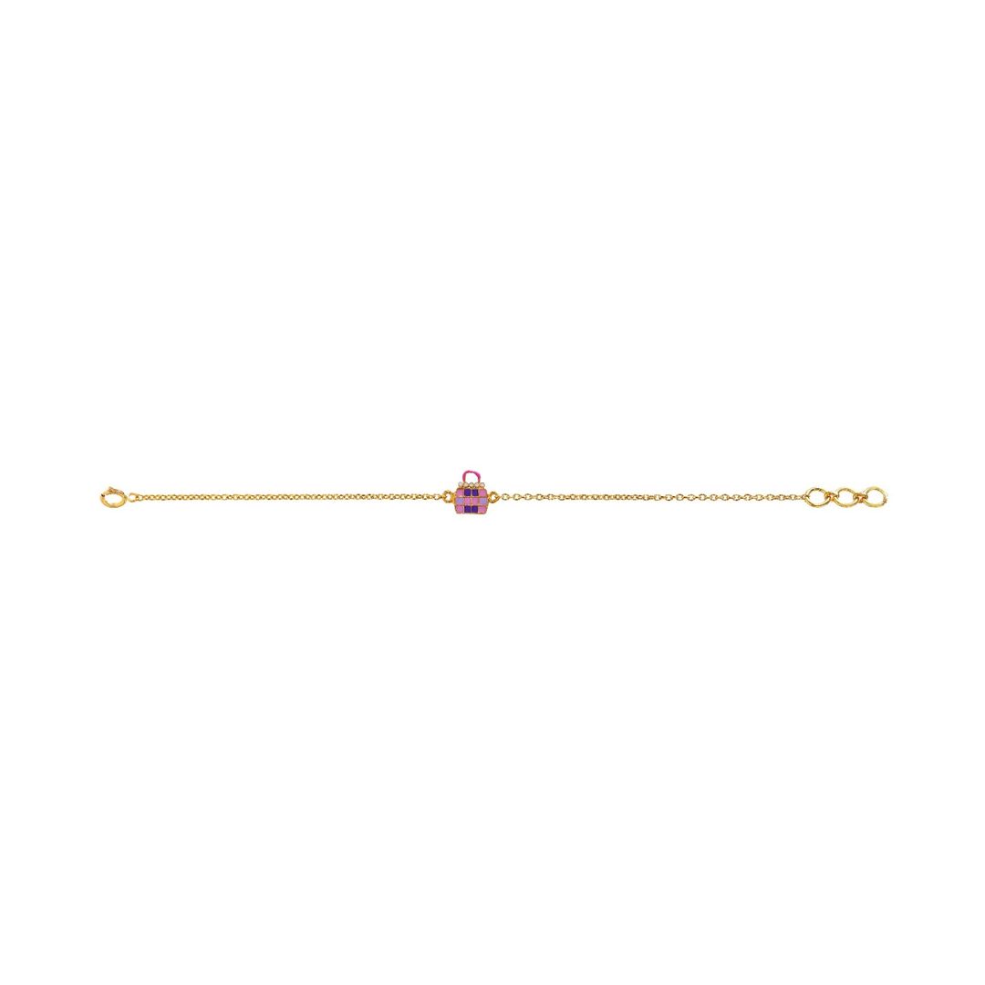 Purse Kids Gold Bracelet - Arista Jewels