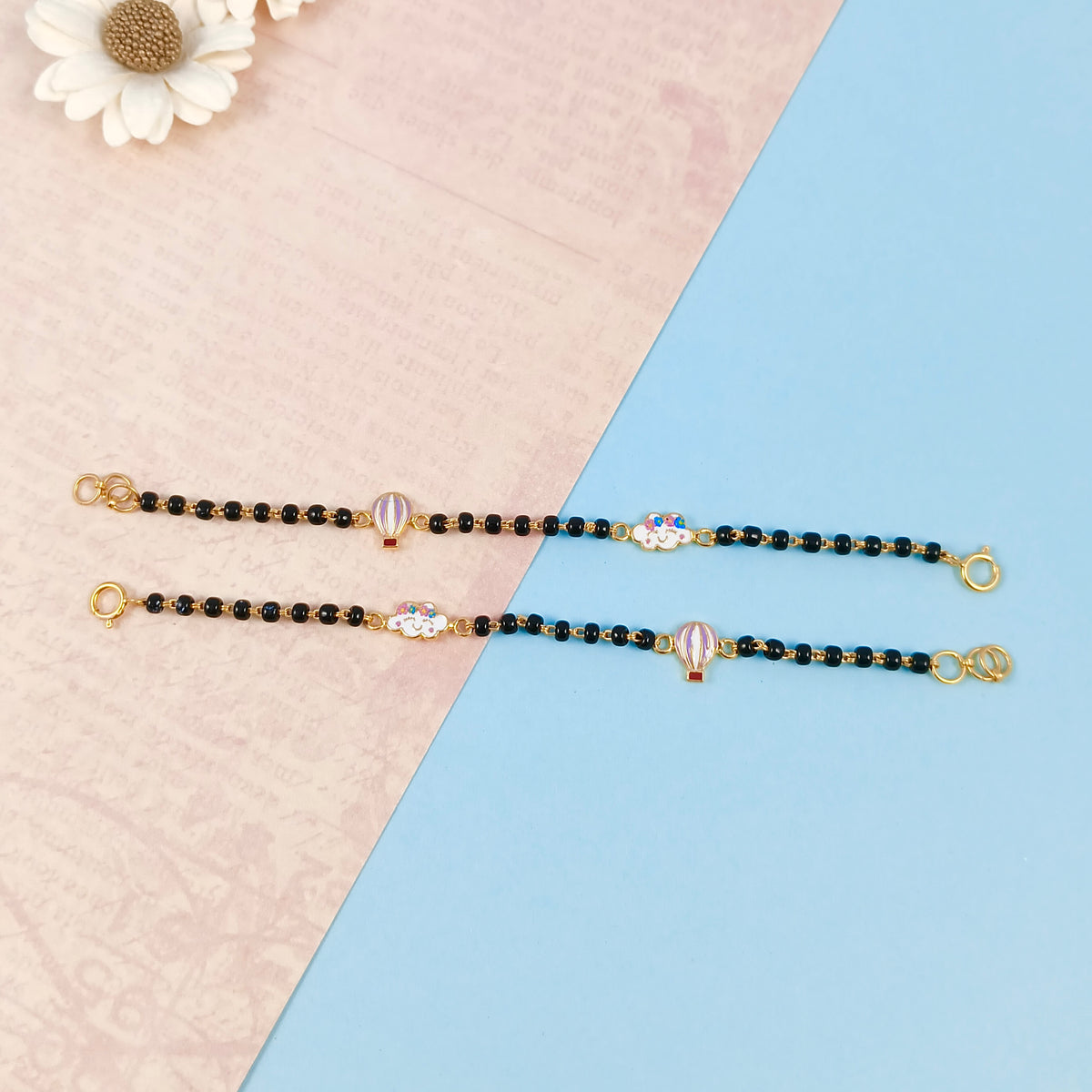 Cloud and Hot Balloon Kids Gold Nazariya - Arista Jewels
