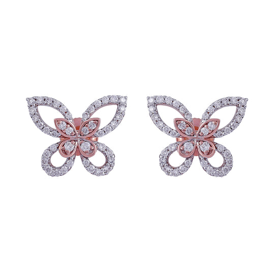 Diamond Butterfly Earrings - Arista Jewels