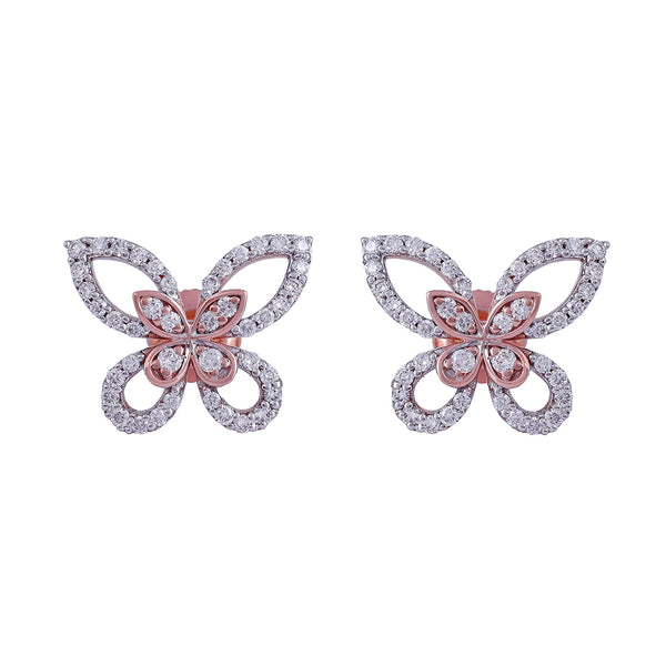 Diamond Butterfly Earrings - Arista Jewels