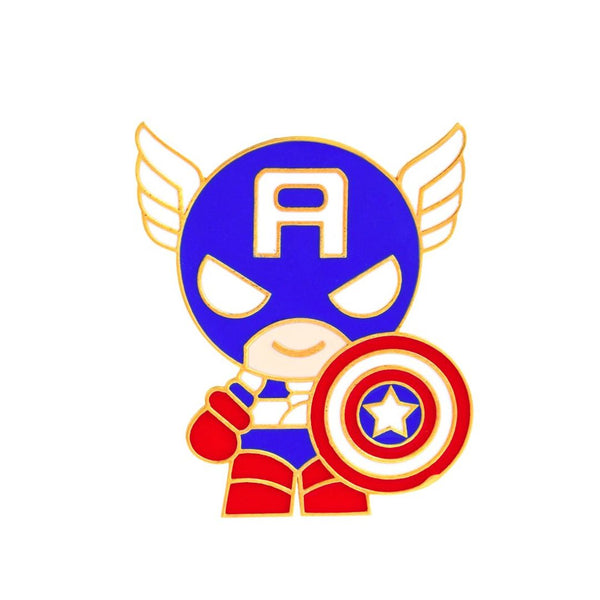 Captain america baby brooch