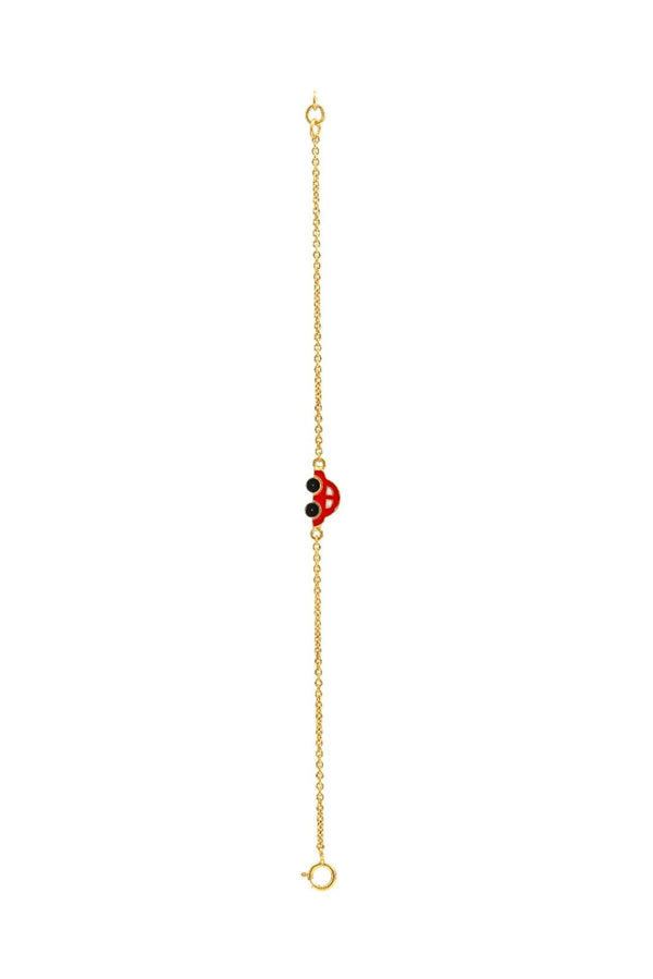 Red Car Kids Gold Bracelet - Arista Jewels