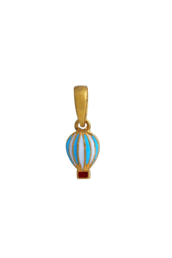 Hot Air Balloon Kids Gold Pendant