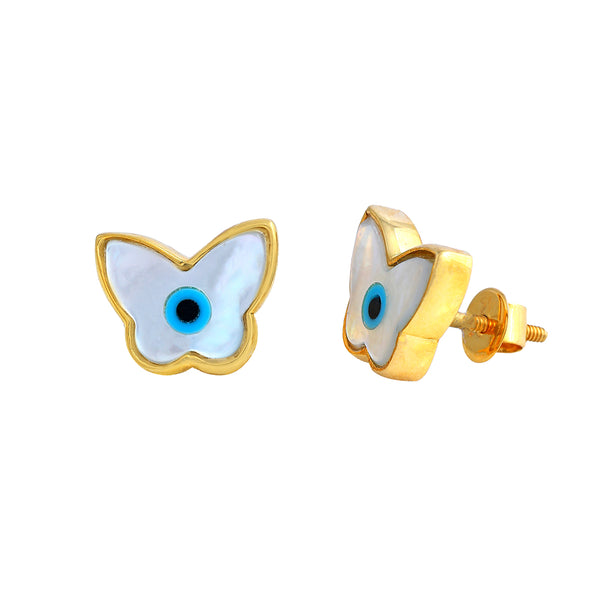 Butterfly Evileye Earrings - Arista Jewels