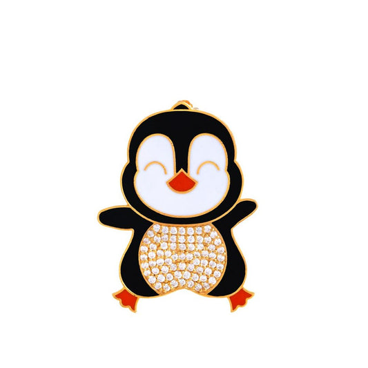 Cute Penguin Baby Brooch - Arista Jewels