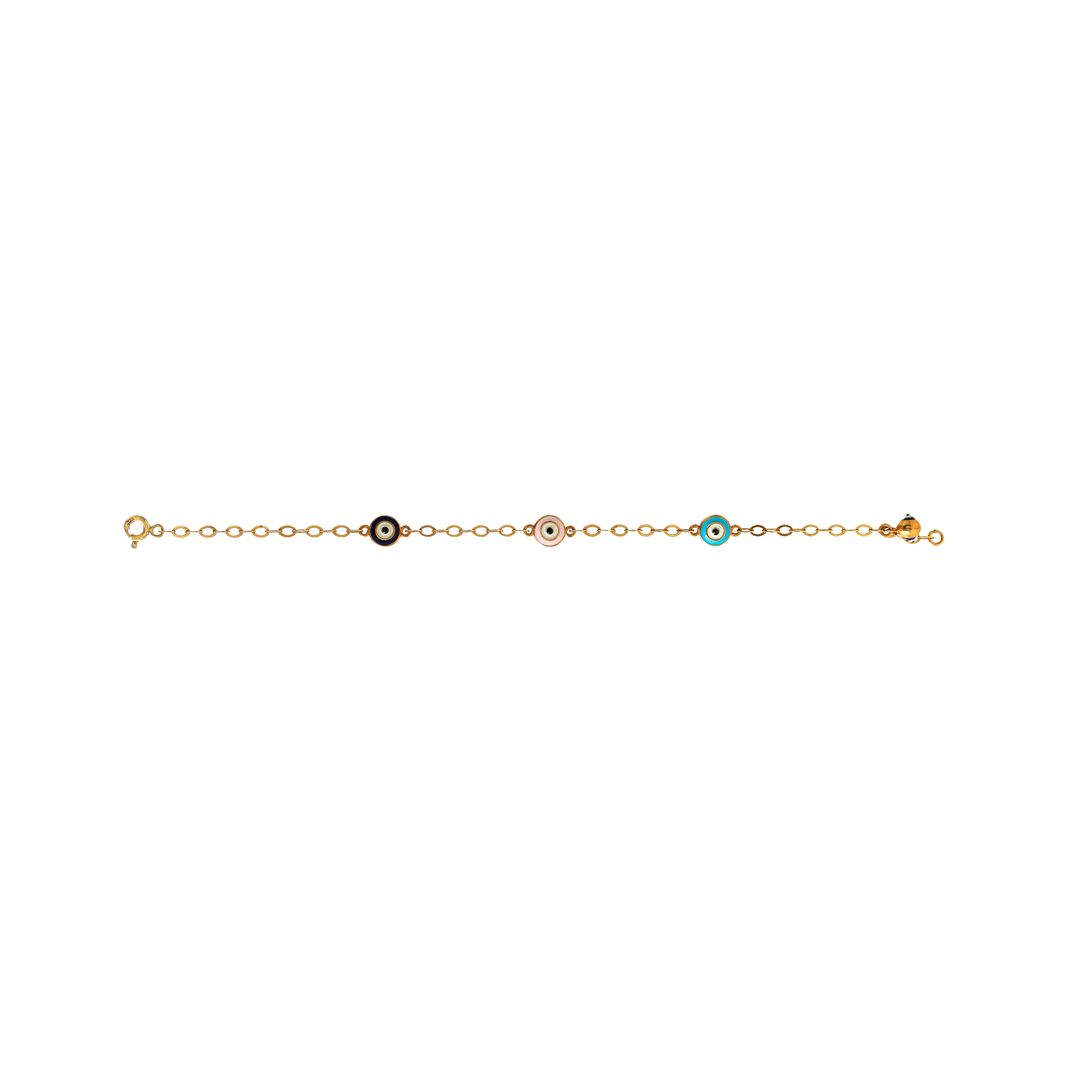Multi Evil eye Bracelet - Arista Jewels