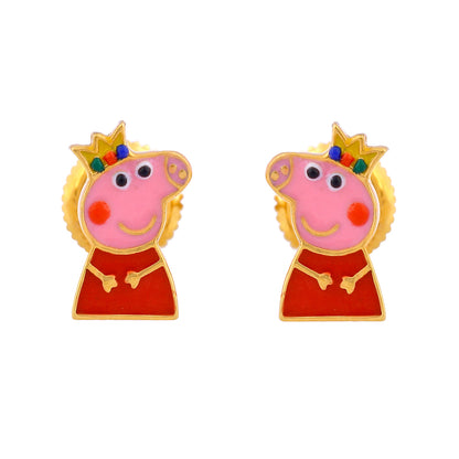 Pepa Pig Earrings - Arista Jewels