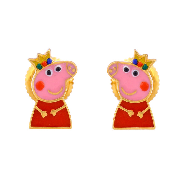 Pepa Pig Earrings - Arista Jewels