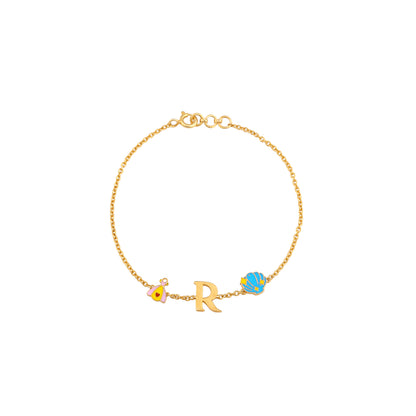 Dress Letter R bracelet - Arista Jewels