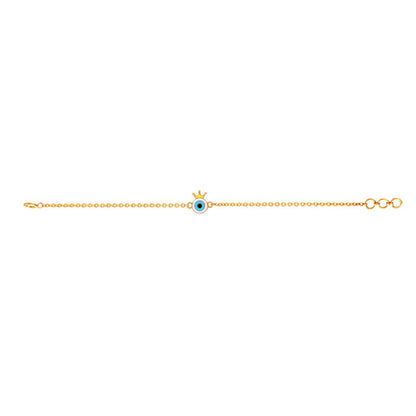 Evil Eye Crown Bracelet