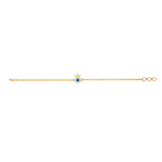 Evil Eye Crown Bracelet