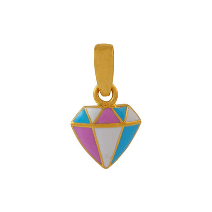 Colourful Daimond Kids GoldPendant - Arista Jewels